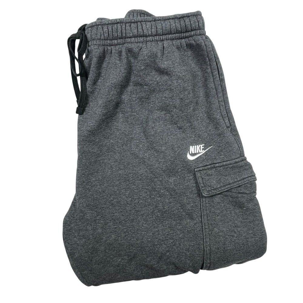 Nike Cargo Jogger Pants Mens 2XL Charcoal Grey Fleece CD3129-071 Sweatpants